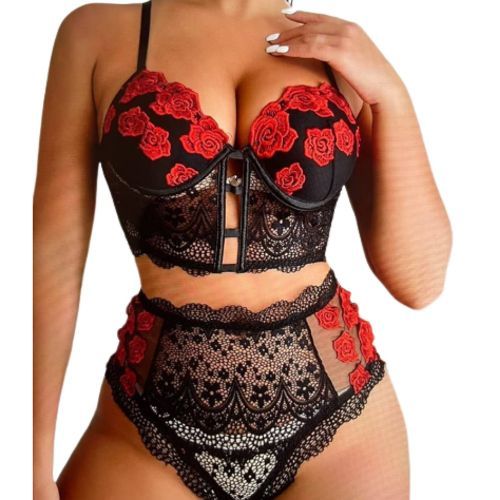 product_image_name-Generic-ensemble Slip soutien dentelle- Multicolore-1