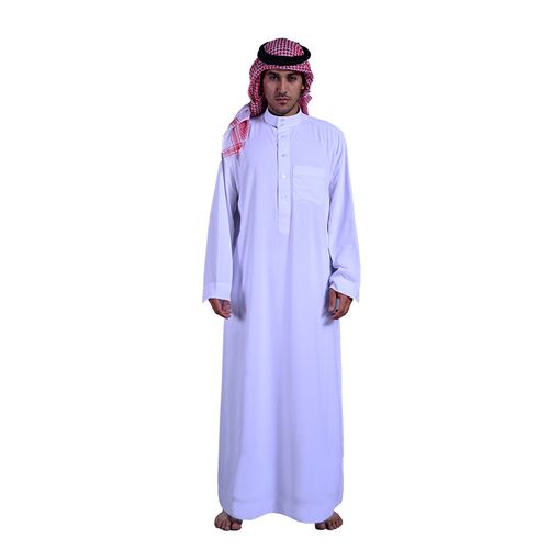 Generic Ensemble Djellaba et Pantalon En Coton Blanc Pour Homme - Prix pas  cher