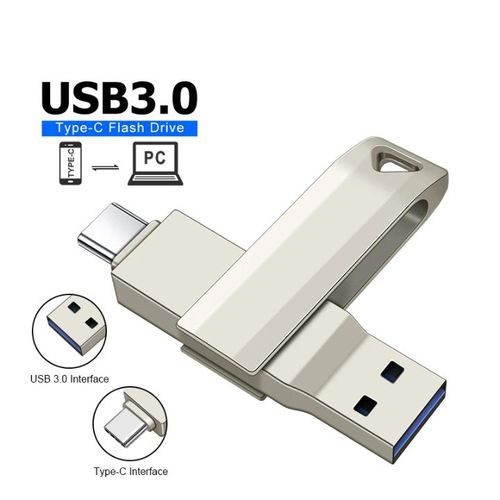 product_image_name-Fashion-Cle 64 Go Double Interface USB Type-C - Noir-4