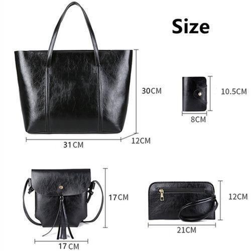 product_image_name-Mateamoda-Mateamoda 4 PCS Sacs à Main Pour Femmes Portefeuille Sac à Bandoulière-2