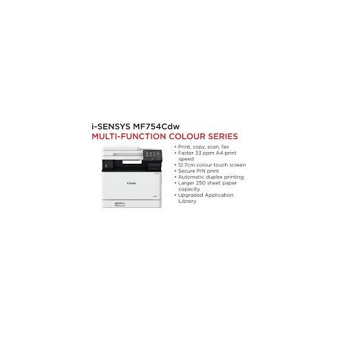product_image_name-Canon-i-SENSYS MF754Cdw Imprimante Impression Recto Verso Multifonction Laser Couleur A4, USB, LAN, Wi-FI, Cassette Papier de 250 Feuilles, écran Tactile-3