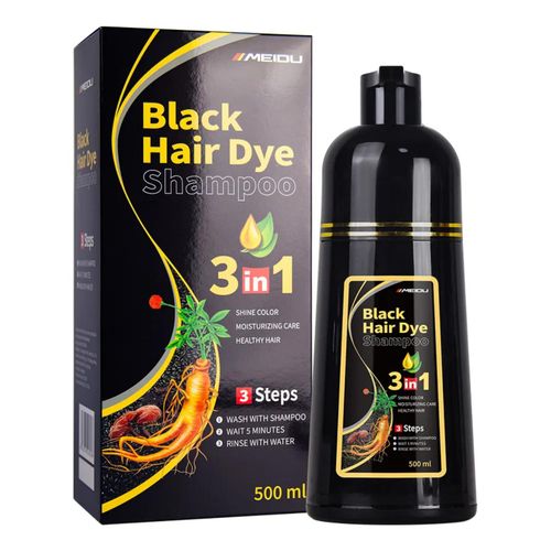 product_image_name-Generic-Shampoing Colorant Noir 3 en 1 – Black Hair Dye Shampoo (500 ml)-3