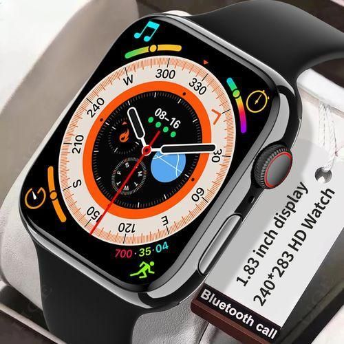 product_image_name-Generic-Montre intelligente avec écran tactile complet et appel Bluetooth - Pour Android et iOS - Noir-1