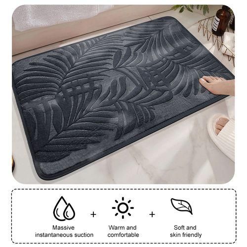 product_image_name-Generic-40*60cm Memory Foam Soft Bathroom Absorbent Floor Mat Bath Rug for Toilet-3