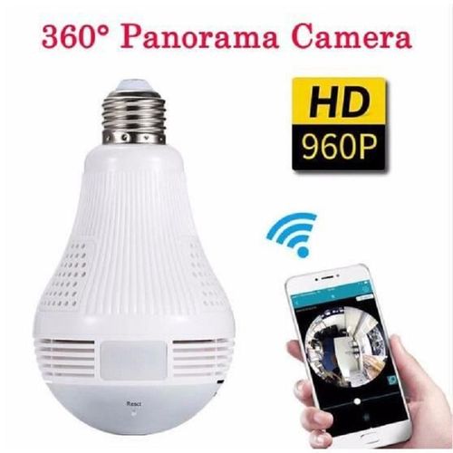 Caméra Ampoule Panoramique WiFi 360° HD