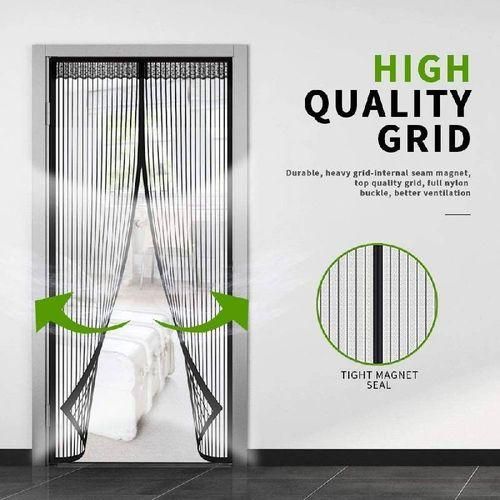 product_image_name-Generic-Porte Moustiquaire Magnétique Anti-moustiques, Rideau En Maille Anti-insectes Robuste-noir-1