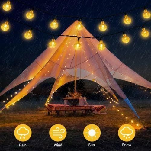 product_image_name-Generic-Nouveau 50 LEDS Boule De Cristal 7M Lampe Solaire Puissance LED Chaîne Guirlande Lumineuse Guirlandes Solaires Jardin Décor De Noël Pour L'extérieur-6