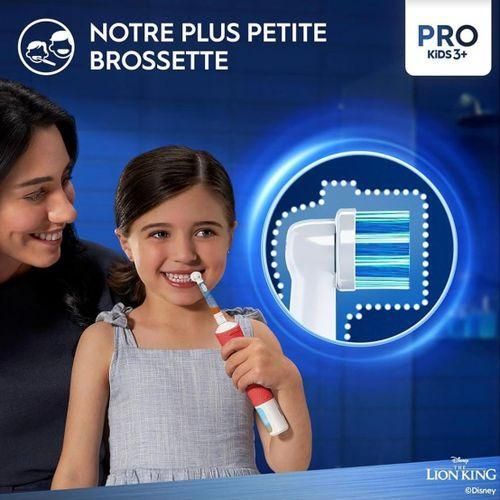 product_image_name-Oral B-Pro Kids 3+ – Brosse à Dents Électrique Enfants 3 Ans+ Le Roi Lion – Rechargeable – Avec Timer-4