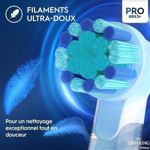 product_image_name-Oral B-Pro Kids 3+ – Brosse à Dents Électrique Enfants 3 Ans+ Le Roi Lion – Rechargeable – Avec Timer-6
