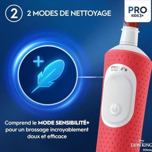 product_image_name-Oral B-Pro Kids 3+ – Brosse à Dents Électrique Enfants 3 Ans+ Le Roi Lion – Rechargeable – Avec Timer-7