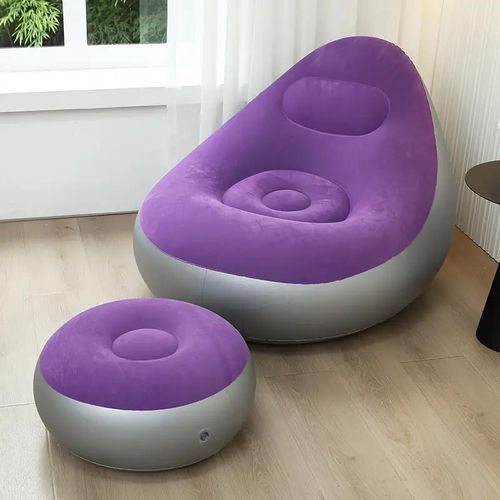 product_image_name-General-Canapé Gonflable Portable + Repose-Pieds + Pompe Électrique - Violet-2