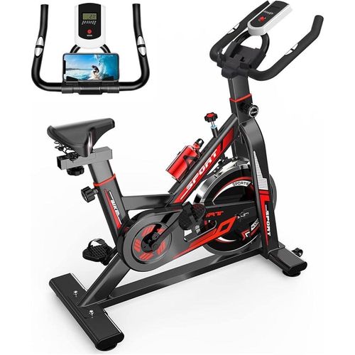 product_image_name-Generic-Vélo de sport, vélo d’appartement spinning avec capteur cardiaque à courroie résistant jusqu’à 150kg-1