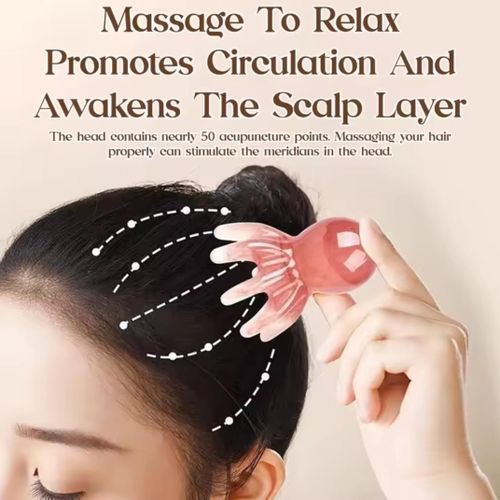 product_image_name-Generic-Résine Octopus Peigne Massageur de tête mignon Soins de cheveux Méridienne Rassage du cuir chevelu Massage SPA Gua Sha Outil de massage de santé-2
