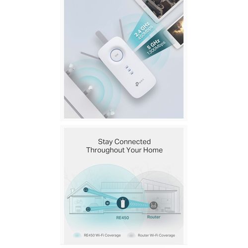 product_image_name-TP Link-TP-Link AC1750  Wi-Fi Extender RE450 - Blanc-3