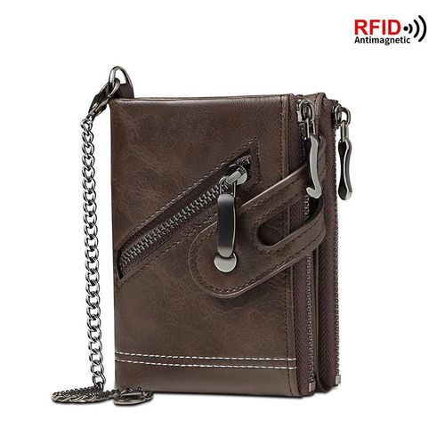 product_image_name-Gukbis-Portefeuille à chaîne pour homme R-F-I-D, Portefeuille anti-vol/Porte-monnaie/Étui à cartes de crédit-1