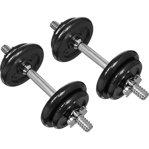 York Fitness - Jeu d'halteres chromées de 10 kg (2x5kg) - Poids pour  Exercices Entraînement de Musculation - Prix pas cher