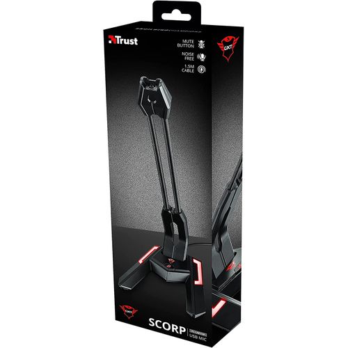 Trust Microphone Gaming - Trust GXT 210 Scorp - USB - Noir - Prix pas cher