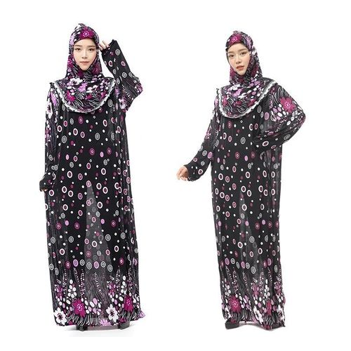 product_image_name-Generic-Robe de prière intégrée de hijab en polyester pour femme musulmane-1
