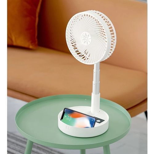 Generic Ventilateur de sol télescopique rechargeable & ajustable avec câble  de charge - Prix pas cher