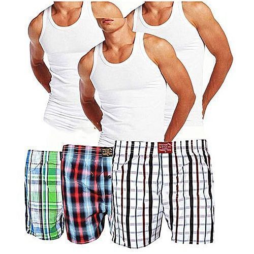 Generic Pack de 3 Sous Vetements 3 Calecons Homme Multicolore Prix pas cher Jumia SN