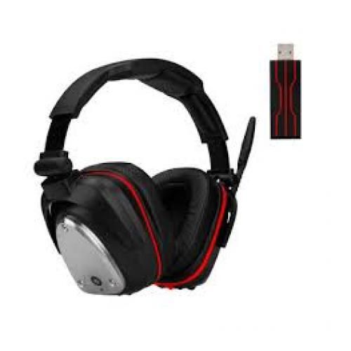 HUHD Casque Gaming sans Fil, Casque de Jeu sans Fil 2,4 G pour