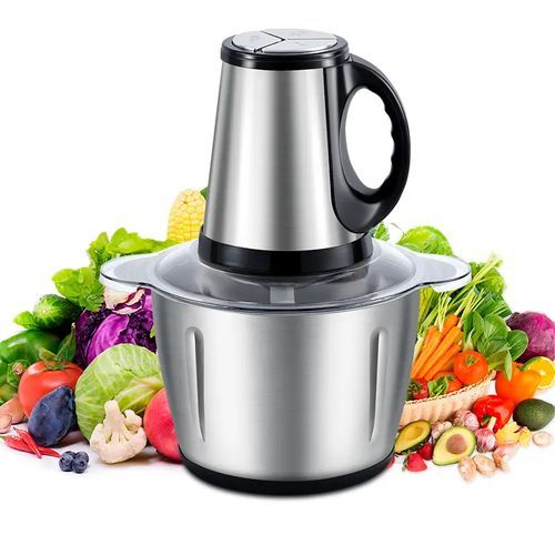 product_image_name-Generic-Hachoir à Viande Electrique - Inox - 3 Litres - Trancheuse-1