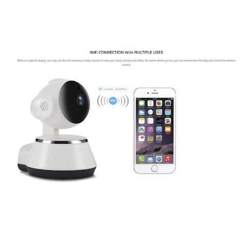 Generic Caméra de surveillance intérieure IP WiFi HD 1080p, dispositif de  sécurité sans fil, avec audio bidirectionnel, moniteur de suivi humain  automatique IR - Prix pas cher