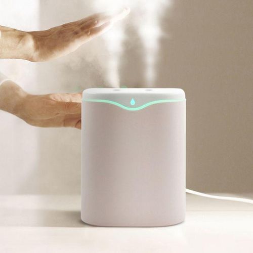product_image_name-Generic-Humidificateur à double pulvérisation 2000mL, mini humidificateur USB brume, purificateur d'air - Blanc-4
