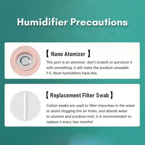 product_image_name-Generic-Humidificateur à double pulvérisation 2000mL, mini humidificateur USB brume, purificateur d'air - Blanc-5