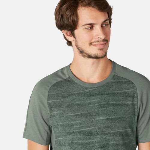 product_image_name-Decathlon-T-Shirt 520 Homme Kaki avec Motif by decathlon-5