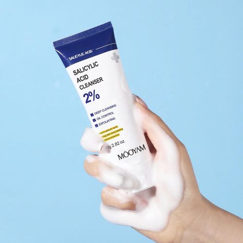 product_image_name-Generic-MÔOYAM Nettoyant Visage à l'Acide Salicylique 2% – Gel Purifiant Anti-Imperfections : Contrôle du Sébum, Exfoliation Douce et Réduction des Points Noirs – 80g-5