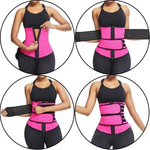 product_image_name-Generic-Abdominaux minceur ceintures femmes taille formateur haute Compression Zipper Latex taille Corset sous le buste gaine amincissante-3