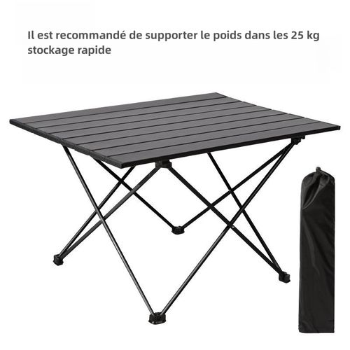Generic Table Pliante Noire De Camping Portable - Prix pas cher