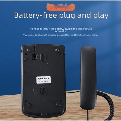 product_image_name-General-Téléphone fixe filaire avec grandes touches, adapté pour les bureaux, maisons, hôtels, salles de bains, et les personnes âgées.-3