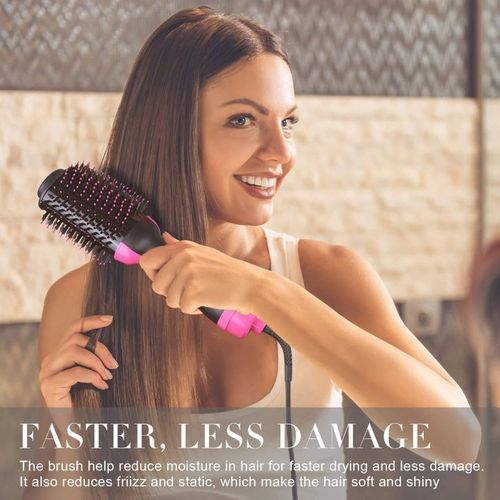 Generic Lisseur Peigne Brosse Sèche-Cheveux Numérique Comme Image Soin Des  Cheveux Noir - Prix pas cher