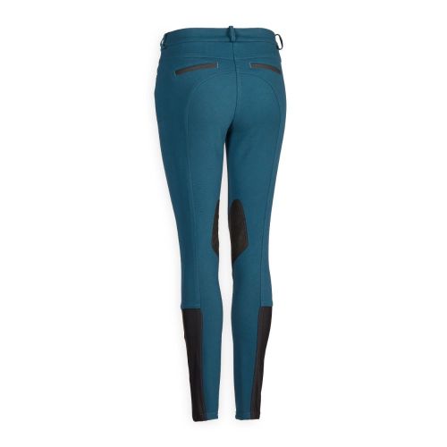 product_image_name-Fouganza-Pantalon Équitation Femme 150 Basanes Agrippantes Bleu Pétrole-2