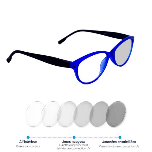 LUNETTES ANTI-U.V. TEINTEES EN ETUI