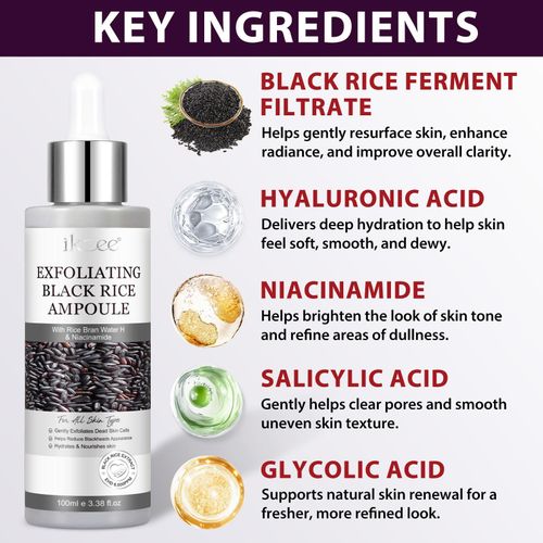 product_image_name-Generic-Ampoule Exfoliante ikzee au Riz Noir – Soin Anti-Imperfections, Pores Affinés et Renouvellement Cellulaire (100ml)-5