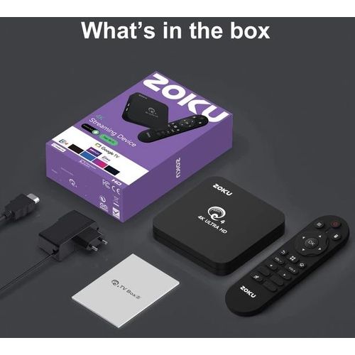 product_image_name-Generic-Décodeur intelligent ZOKU Smart TV 8 Go/128 Go 4K Android 8/128GB - Box Android TV - Mv-2
