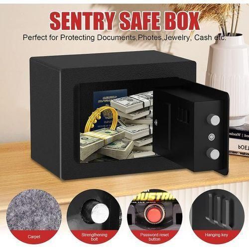 product_image_name-Generic-Coffre-fort électronique Avec Clavier Et Clé - Noir-4