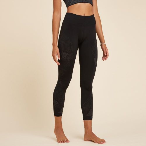 product_image_name-Kimjaly-Legging 7/8 Yoga Sans Coutures Noir / Anthracite-1