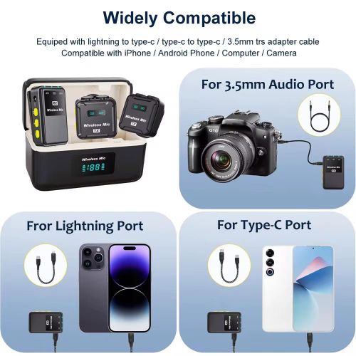 product_image_name-Generic-Micro-Cravate DC M15 Mic 2 TX + 1RX Sans Fil – Son Clair et Liberté Totale de Mouvement-3