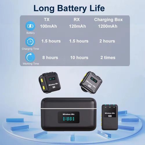 product_image_name-Generic-Micro-Cravate DC M15 Mic 2 TX + 1RX Sans Fil – Son Clair et Liberté Totale de Mouvement-4