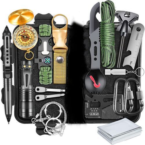 Bracelet de survie ajustable en paracorde 21-en-1 de LeMotech, trousse d'équipement d'urgence tactique | Best Buy Canada