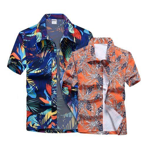 Fashion 2Pcs Chemise De Plage Pour Hommes - Prix pas cher | Jumia SN