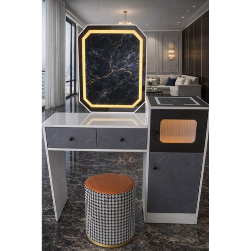 product_image_name-Generic-Coiffeuse Luxe Connectée avec Lampe LED Multicolore Intégrée et Chargeur Sans Fil Intelligent iPhone, Tiroirs de Rangement et Design Haut de Gamme-1