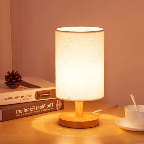 Generic Lampe De Table USB En Bois, Veilleuse LED, Lampe De Chevet