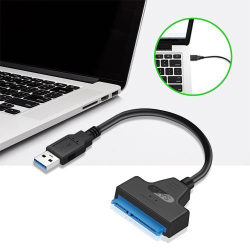 Adaptateur de câble professionnel SATA vers USB 3.0 Connecteur extensible  pour disque dur SSD 2,5 /