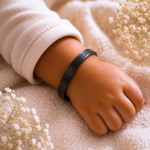 Generic Bracelet Protecteur Ayatul Kursi Pour Bébé (0-6 Mois) - Acier Inoxydable Ajustable - Unisexe - image 3