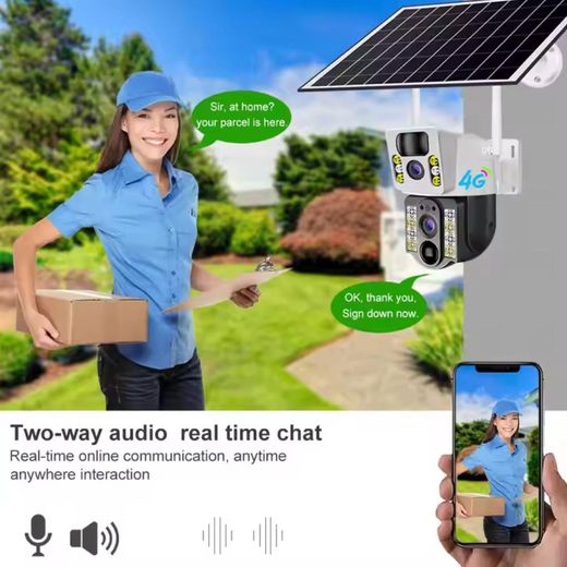 Camera Ip H 264 Caméra PTZ 4G solaire 4MP V380 VCS03-G - image 2